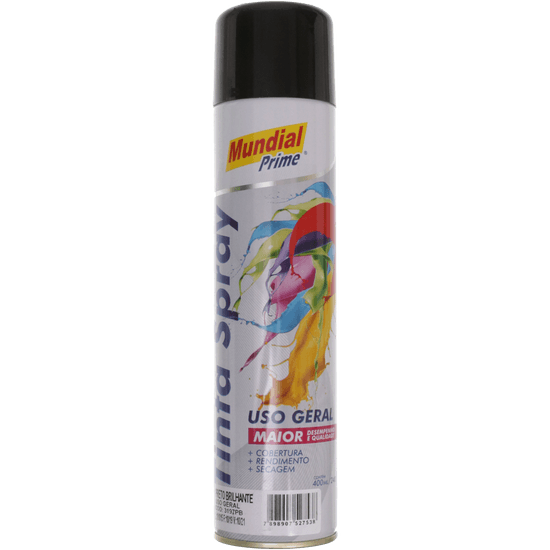 Tinta-Spray-Preto-Brilhante-400ml---AE01000102